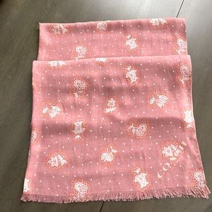 COACH long scarf 80” x 25” NW/OT